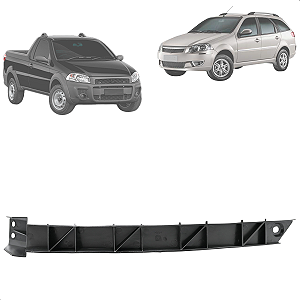 Guia Parachoque Dianteiro Esquerdo Strada Fase 3/4 Palio Siena Weekend 2008 A 2012