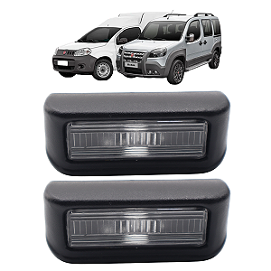 Par Lanterna Da Placa Fiorino 2013 Até 2021 Doblo 2002 Até 2021 Sem Soquete