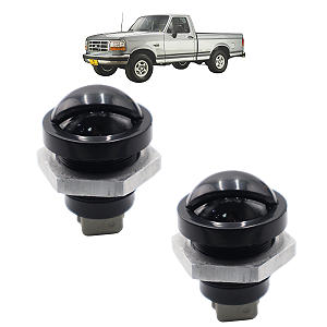 02 Lanterna Placa Com Porca e Soquete F1000 1993 1994 1995 1996 1997 1998