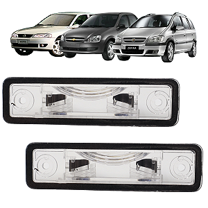 02 Lanterna Placa Classic Vectra Zafira Astra Corsa Pickup Wagon Omega