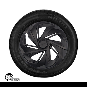 Kit 4 Calotas Nitro Fosc Black Preto Fosco Universal DS4 Aro 13