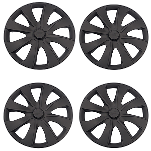 Jogo 4 Calotas Universal Aro 14 Prime Fosk Black Preto Fosco