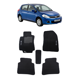 Tapete Nissan Tiida 2008 2009 10 A 2013 Carpete Logo Bordado