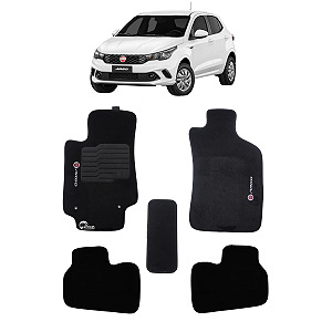 Tapete Fiat Argo 2017 2018 2019 2020 21 2022 Carpete Logo Bordado