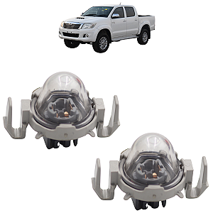 2 Lanterna Luz Placa Com Soquete Toyota Hilux 2005 2006 2007 2008 2009 2010 2011 2012 2013 2014