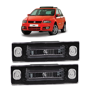02 Lanterna Placa Fiat Stilo 2002 2003 2004 2005 Até 2011 Luz Placa