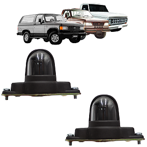Par Lanterna Luz De Placa Chevrolet Bonanza A20 C20 D20 1985 Até 1996