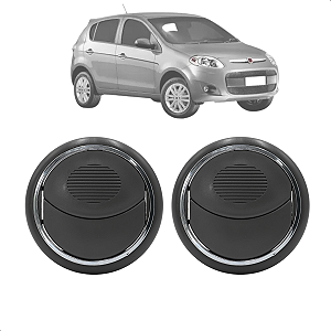 Kit Difusor De Ar Doblo 2002 Até 2018 Novo Palio 2012 Até 2018 Cinza Escuro