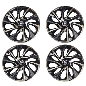 Jogo 4 Calotas Universal Ds4 Gold Preto