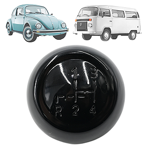 Manopla Bola De Câmbio 4 Marchas Brasilia Kombi Fusca Karmann Ghia 1955 Até 1986 12MM