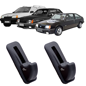 Par Puxador Acionador Banco Monza Hatch Monza Sedan Ipanema Chevette Sedan Kadett Preto