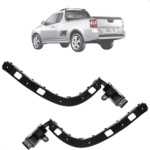 Par Guia Suporte Parachoque Traseiro Montana 2011 2012 2013 2014 2015 Até 2021