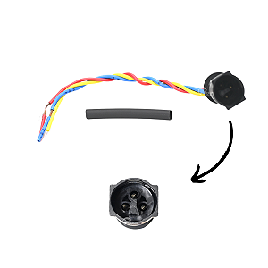 Conector Plug Macho 3 Vias Sensor Velocidade Bonanza Opala D20 Kadett Monza