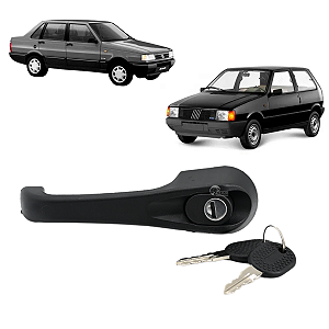 Maçaneta da Porta Externa Dianteira Direito Com Chave Uno Mille Prêmio 1995 A 2004 4 pts