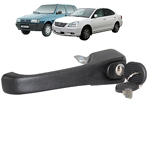 Maçaneta da Porta Externa Dianteira Direito Com Chave Uno Mille Prêmio 1995 A 2004 4 pts