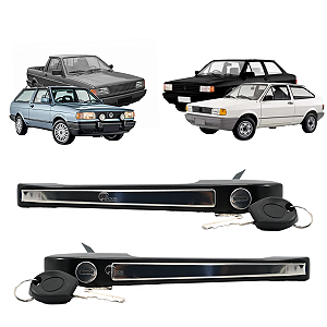 Par Maçaneta Externa Porta Gol Voyage Parati Saveiro Santana Quantum 1987 A 1990