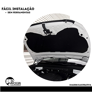 Forro Manta Acústica Capô Corolla 2009 2010 2011 2012 2013 2014 + Presilhas