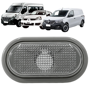 Lanterna Pisca Seta Lateral Master Clio Kangoo Moldura Cinza