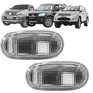 Par Lanterna Lateral Pisca Paralama L200 Triton Pajero Tr4 Pajero Dakar Sport Outdoor Cristal