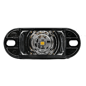 Lanterna Placa Delimitadora LED Bivolt Cor Cristal 12v 24v Caminhão Baú