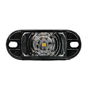 Lanterna Placa Delimitadora LED Bivolt Cor Cristal 12v 24v Caminhão Baú