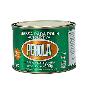 Massa De Polir Automotiva N.2 Branca Extra Fina Pérola 500g