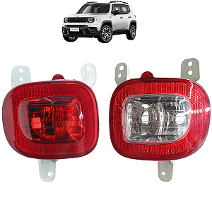 Lanterna ParaChoque Renegade Traseira Ré Lado Direito Neblina Lado Esquerdo Até 2022