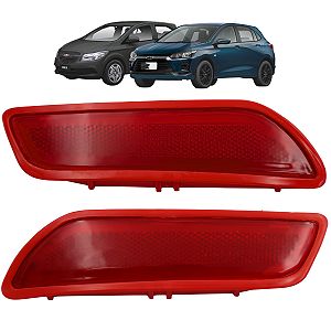 Par Refletor Lanterna Para-choque Onix Ls Lt 2013 A 2015 2016 Onix Joy 2017 2018