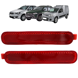 Par De Lanterna Refletor Parachoque Traseiro Fiat Palio Weekend Siena Fiorino