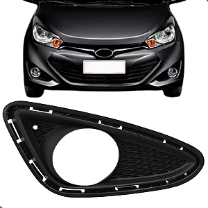 Moldura Grade Farol Milha HB20 2012 2013 2014 2015 Com Furo