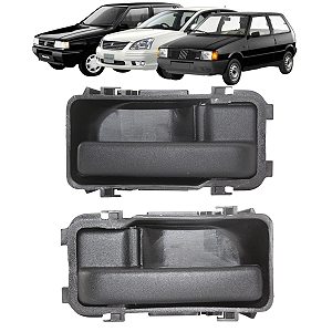 Par Maçaneta Gatilho Interna Porta Fiorino Uno Prêmio Elba 1994 1995 Preta