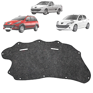 Forro Capô Peugeot 207 Hoggar Escapade 2007 A 2015 Autoadesivo + Presilhas