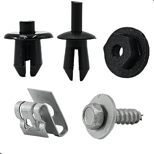 Kit 09 Grampo Parabarro Dianteiro Celta Prisma 2007 08 09 2010 2011 2012