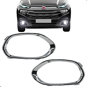 Par Friso Cromado Moldura Milha Toro 2016 2017 2018 2019 2020