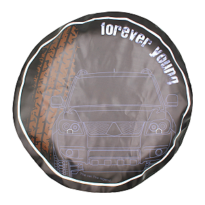 Capa De Estepe Forever Young Tr4 Aro 16/17 Cabo E Cadeado