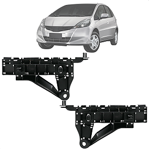 Kit Guia Parachoque Dianteiro Honda Fit 2013 2014