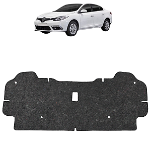 Revestimento Capô Motor Fluence 2011 2012 2013 2014 2015 2016 2017 2018 Presilhas Adesiva