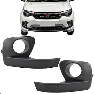 Par Grade Moldura Milha Mobi 2016 2017 2018 2019 2020 Com Furo