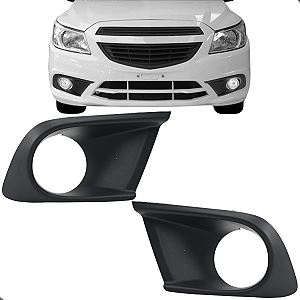 Par Grade Moldura Milha Onix Prisma 2013 2014 2015 2016 Com Furo