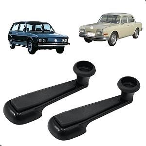 Par Manivela Reguladora Vidro Fusca Sedan 1600 Tl Variant 1971 Até 1986 Metal
