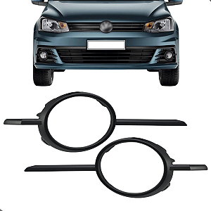 Kit Moldura Farol Milha Gol Voyage G7 2016 2017 2018 2019 Aro Preto