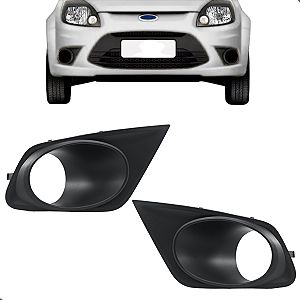 Par Grade Farol Milha Ka 2012 2013 2014 2015 2016 Com Furo Preta