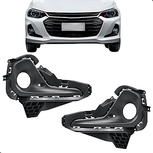 Par Grade Moldura Farol Milha Onix 2020 2021 2022 Hatch Sedan