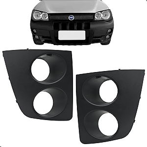 Par Grade Moldura Milha Palio Weekend Strada Adv 2004 05 06 07 08 A 2012 C/Furo