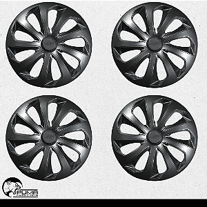 Jogo 4 Calotas Velox Grafiite Aro 13 14 15 Universal