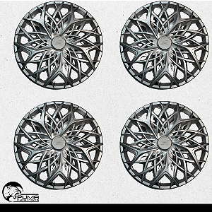 Jogo 4 Calotas Aro 14 Moove Fiat Citroen Volkswagen Universal