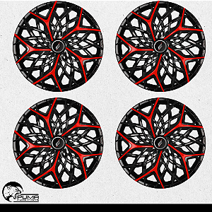 Jogo 4 Calotas Aro 14 Moove Fiat Citroen Volkswagen Universal