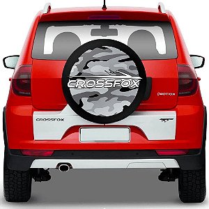 Capa Estepe Crossfox Camuflada Com Cabo De Aço E Cadeado Aro 13 A16