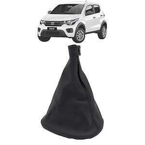 Coifa Alavanca Cambio Mobi 2016 2017 18 19 2020 2021 A 2023 Preta