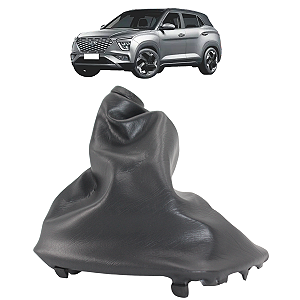 Coifa Alavanca Cambio Hyundai Hr 2014 15 16 17 18 19 2020 2021 2022 Preta